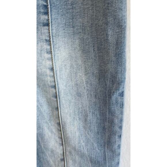 INC International Concepts Flare Leg Cropped Jeans Blue Stretch Size 6 boho - Picture 7 of 7